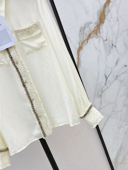 25fw woven silk shirt