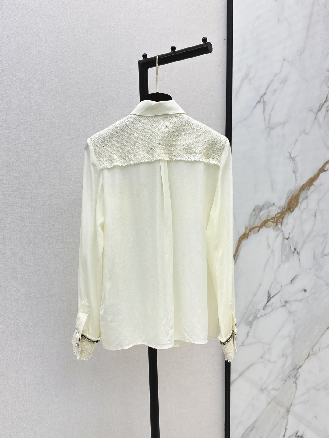 25fw woven silk shirt