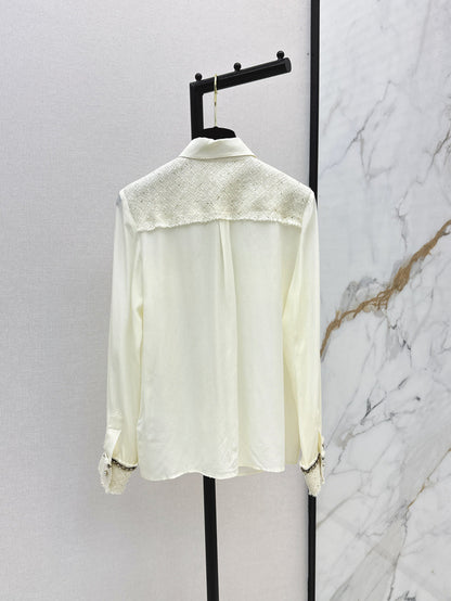 25fw woven silk shirt