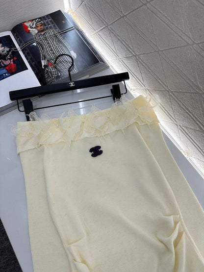 25 New Arrival Knitted Long-Sleeved Skirt Set