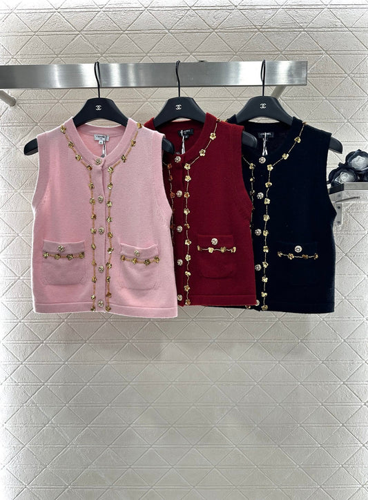 25 New Arrival Beaded Knit Vest