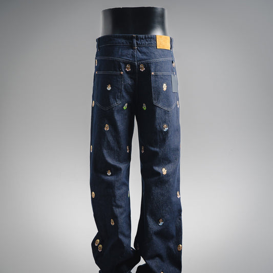 25fw embroidered jeans