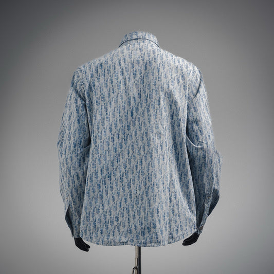 22ss printed denim shirt