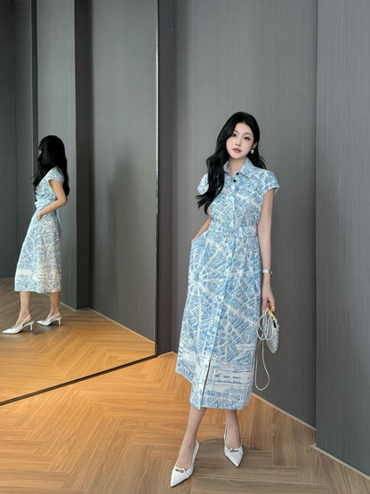 25fw printed dress