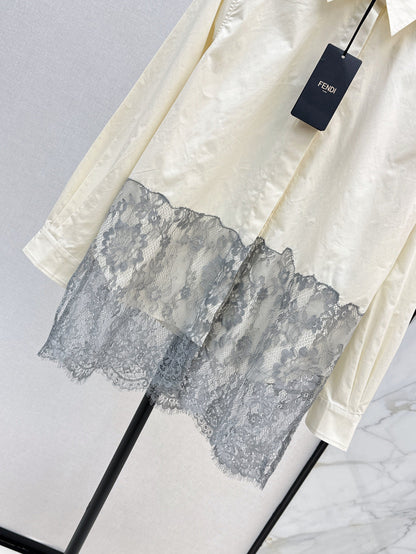 25fw lace shirt