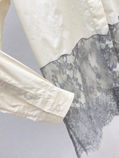 25fw lace shirt