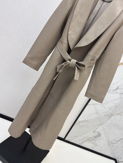 25fw leather coat