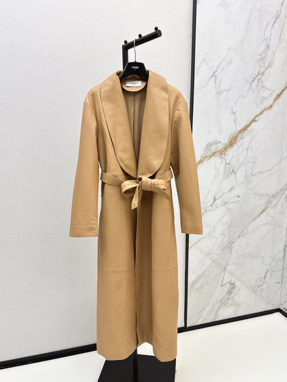 25fw leather coat