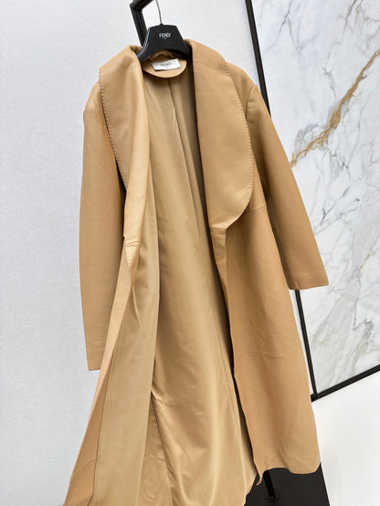 25fw leather coat