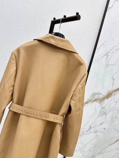 25fw leather coat
