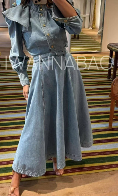 25fw denim skirt