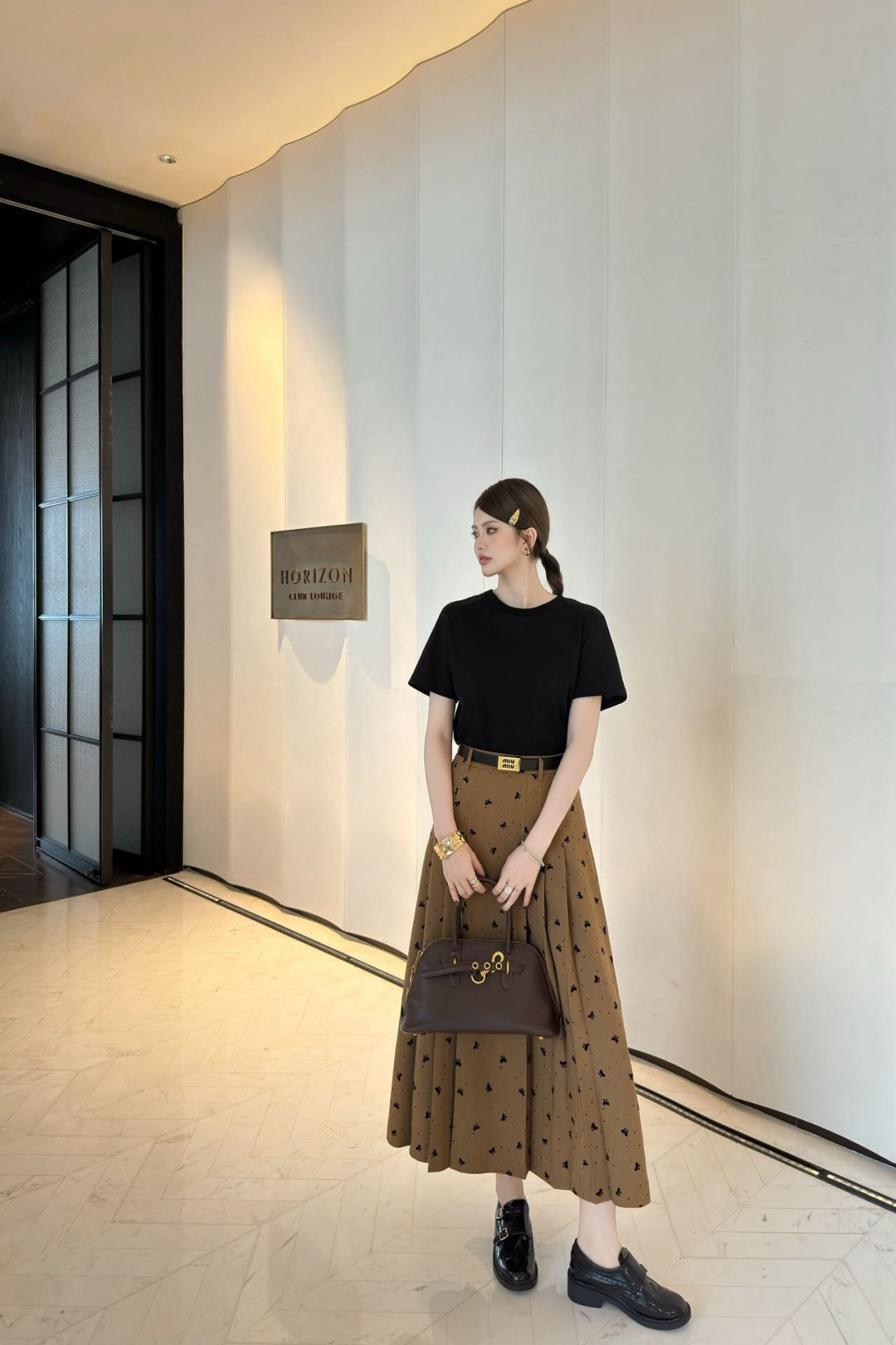 25fw jacquard skirt