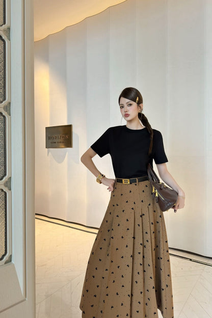25fw jacquard skirt