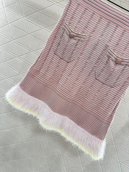 25 New Arrival Knitted Skirt Long-Sleeved Set
