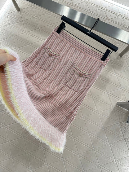 25 New Arrival Knitted Skirt Long-Sleeved Set