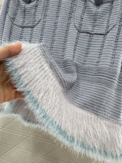 25 New Arrival Knitted Skirt Long-Sleeved Set