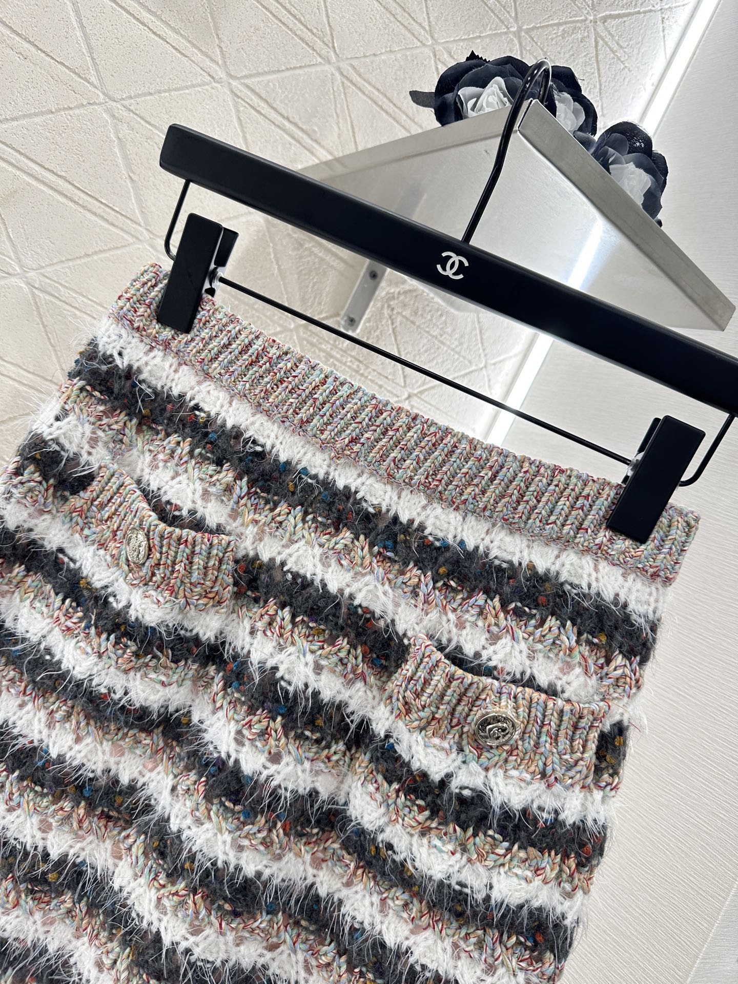 25 New Arrival Knitted Cardigan and Skirt Set