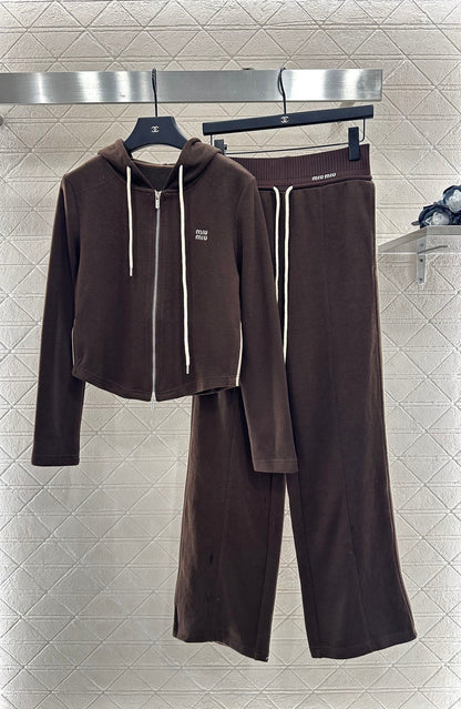 25fw Hooded jacket and trousers set