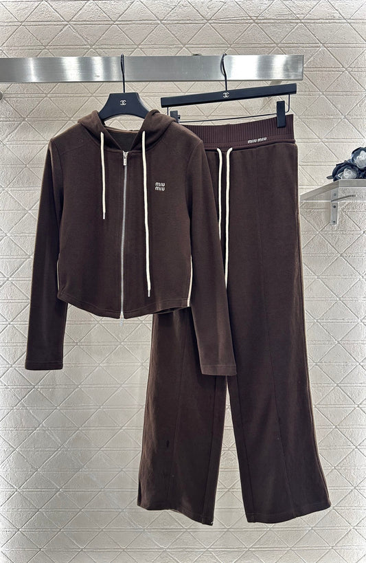 25fw Hooded jacket and trousers set