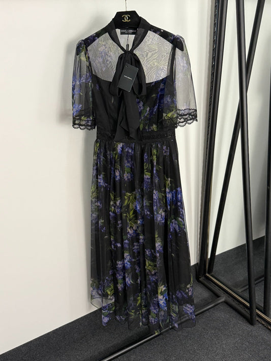 25 new print sequin lace dress