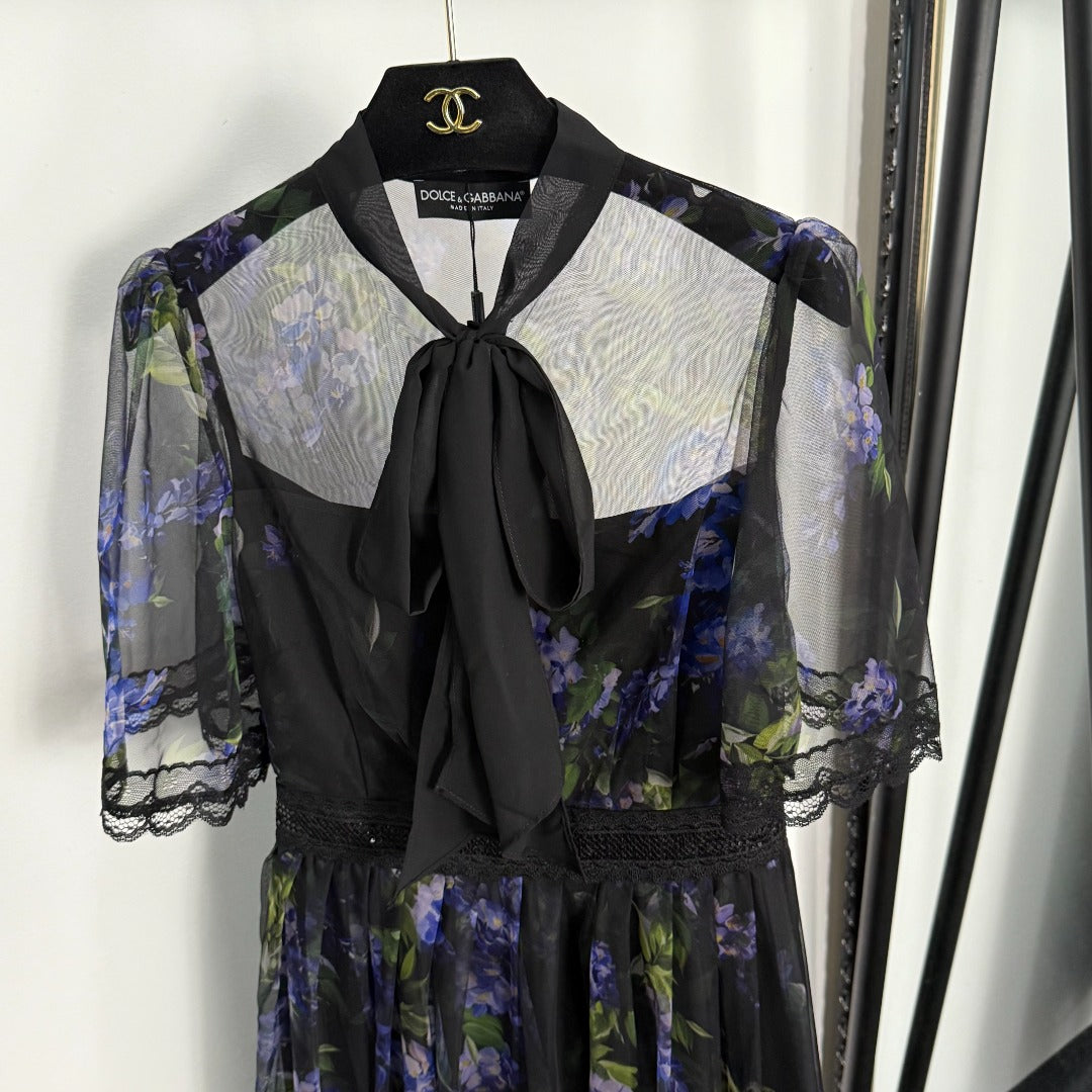 25 new print sequin lace dress