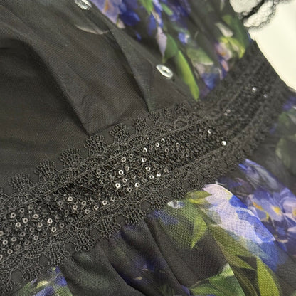 25 new print sequin lace dress