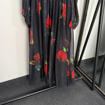 25 new print bow bubble dress