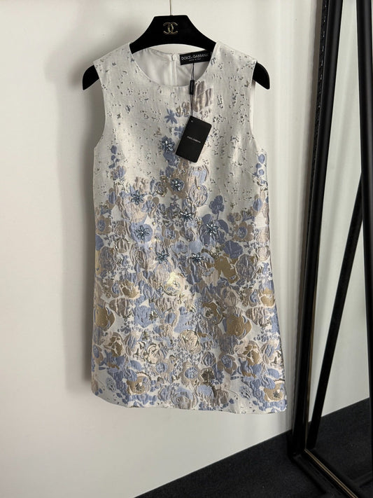 25 new diamond silk jacquard dress