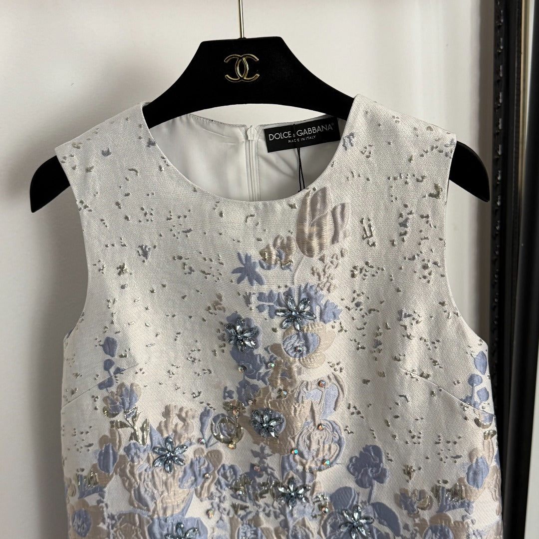 25 new diamond silk jacquard dress