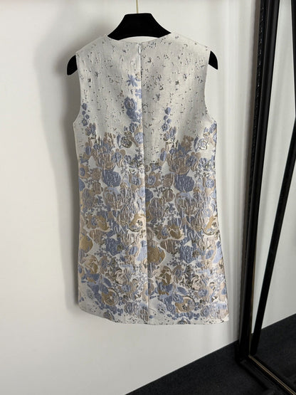 25 new diamond silk jacquard dress