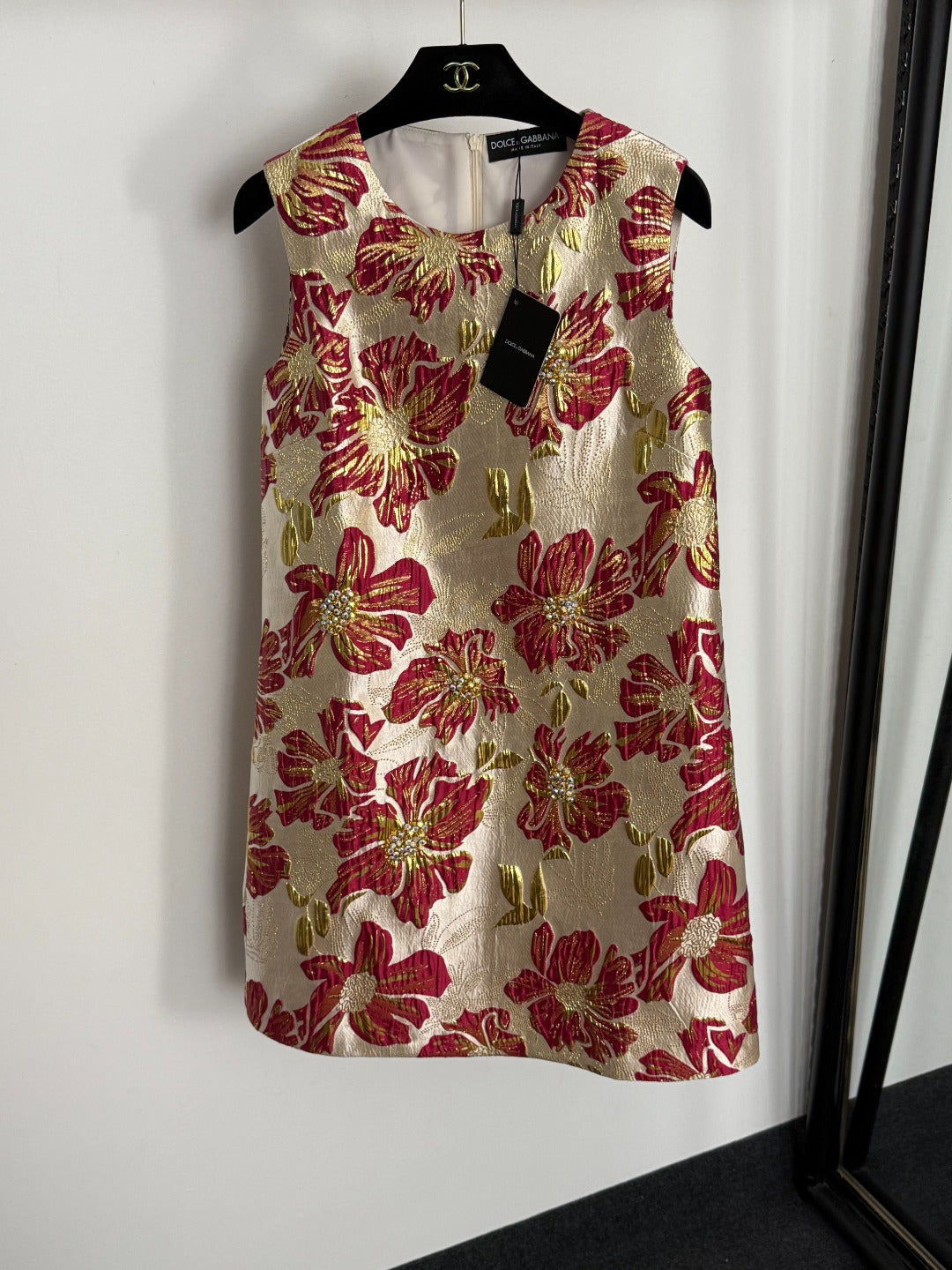 25 New Bright Silk Jacquard Dress