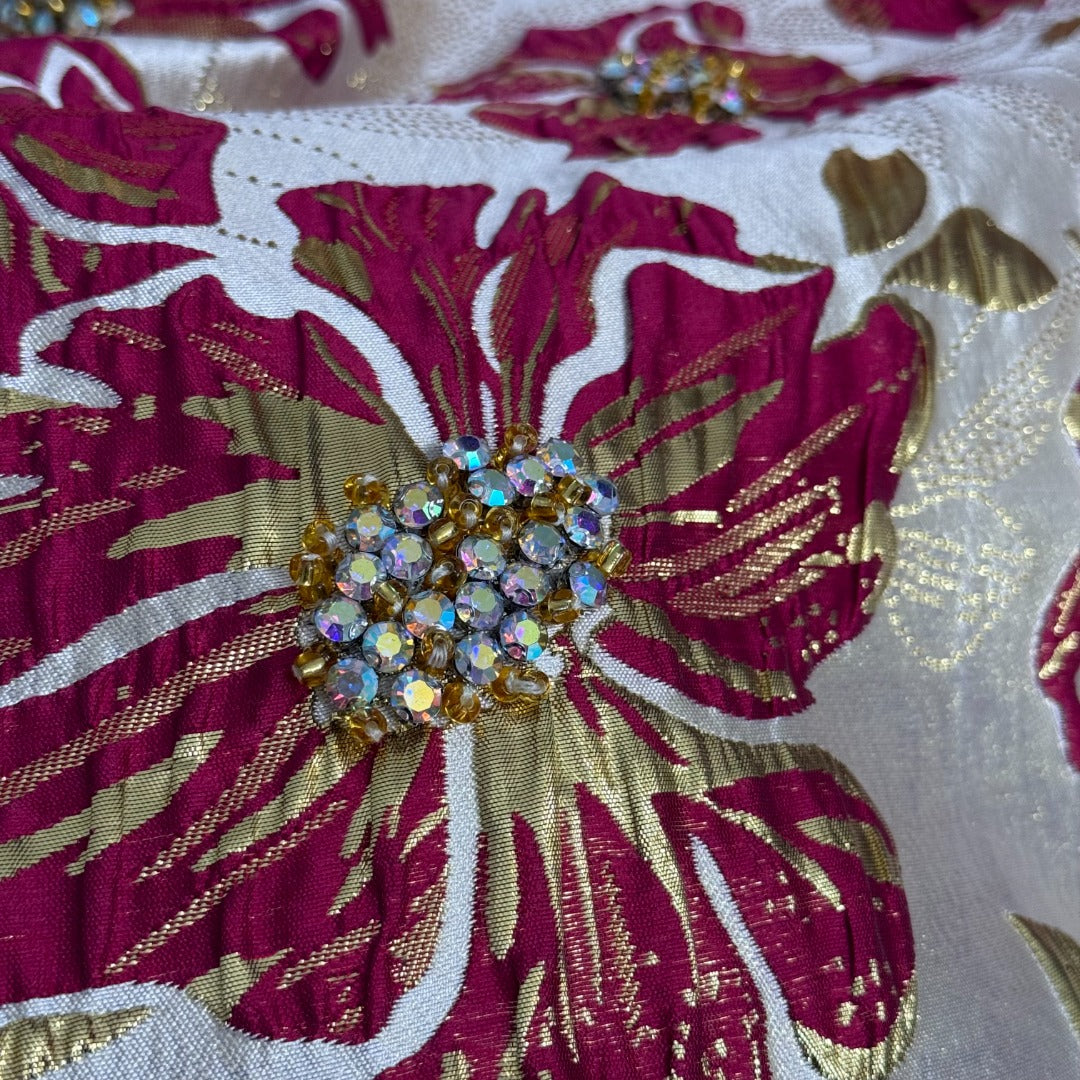 25 New Bright Silk Jacquard Dress