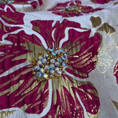 25 New Bright Silk Jacquard Dress