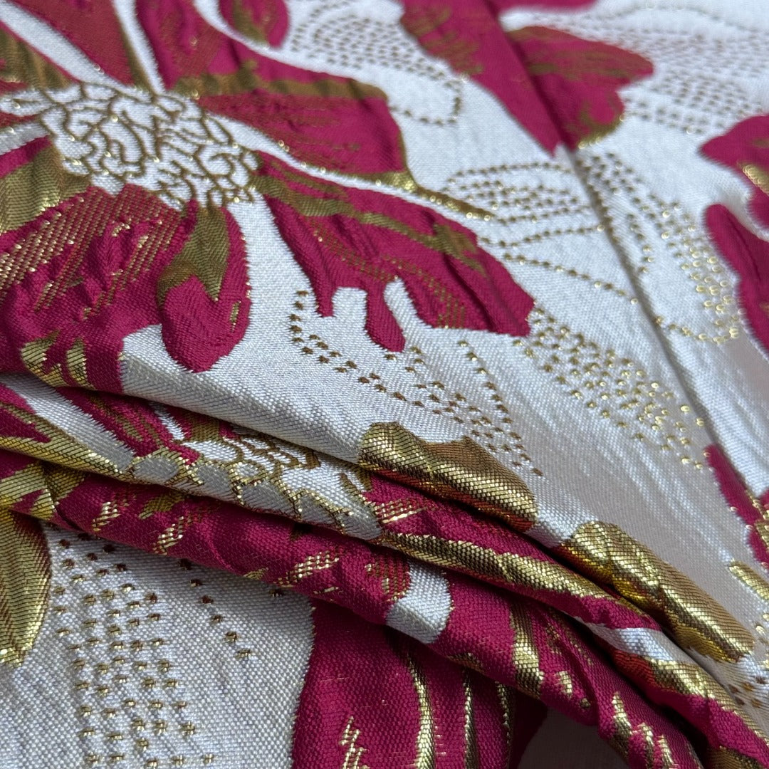 25 New Bright Silk Jacquard Dress