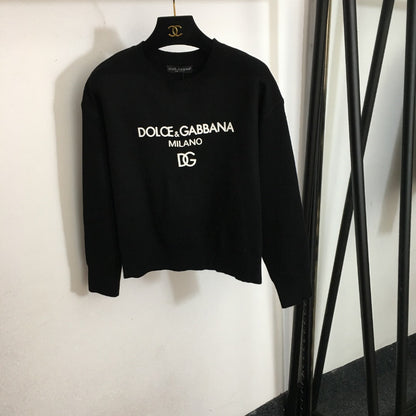 25 new letter offset printing pullover sweater