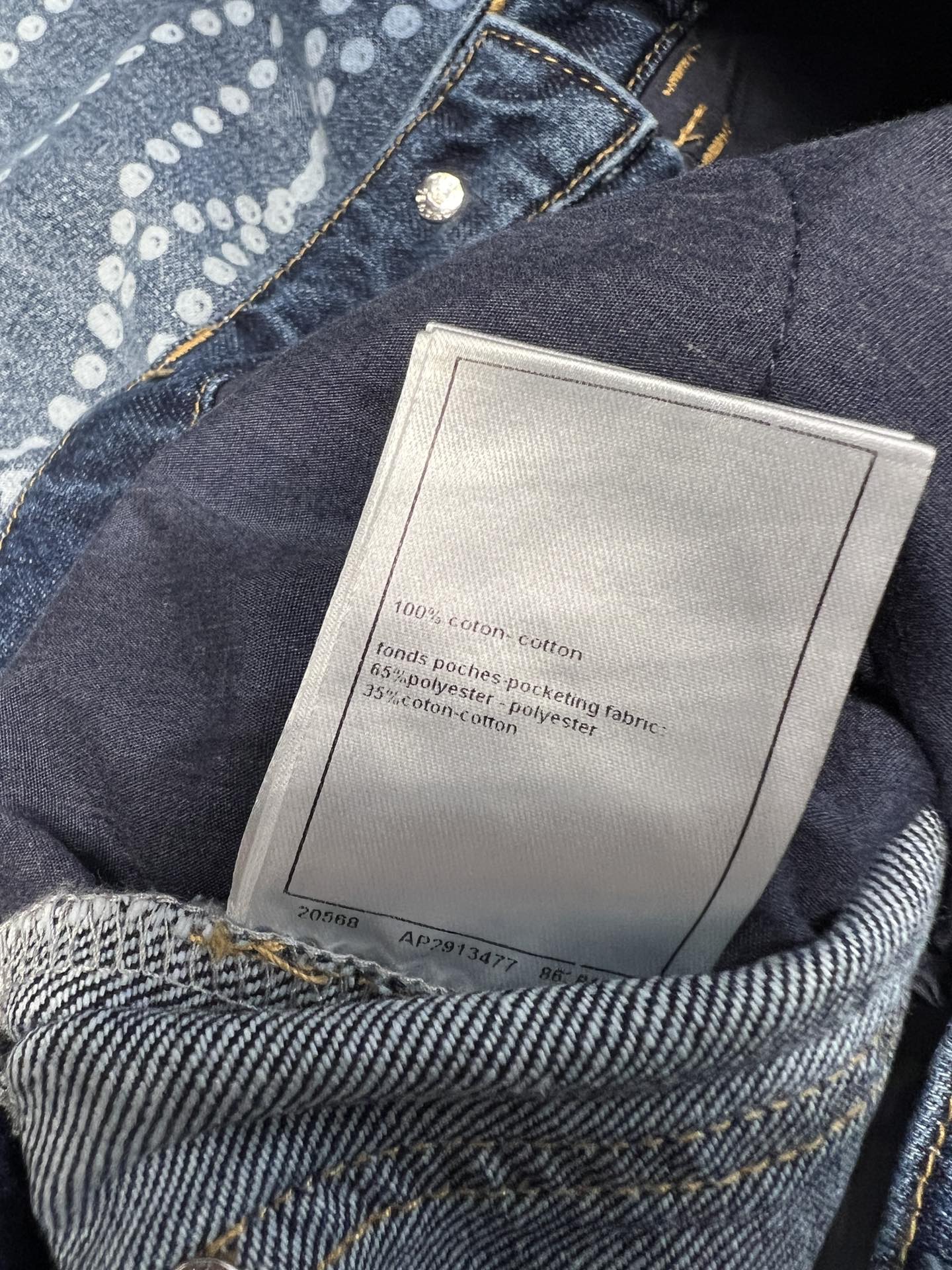 25 new pearl print logo wide-leg jeans