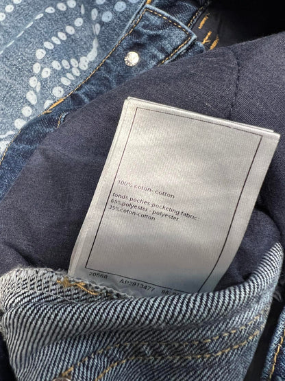 25 new pearl print logo wide-leg jeans