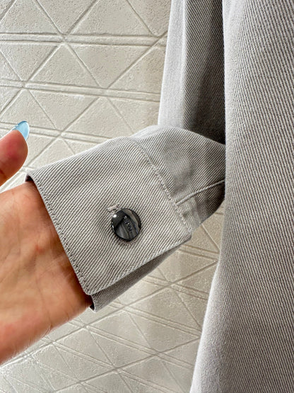 25fw new denim belt jacket with trousers suit