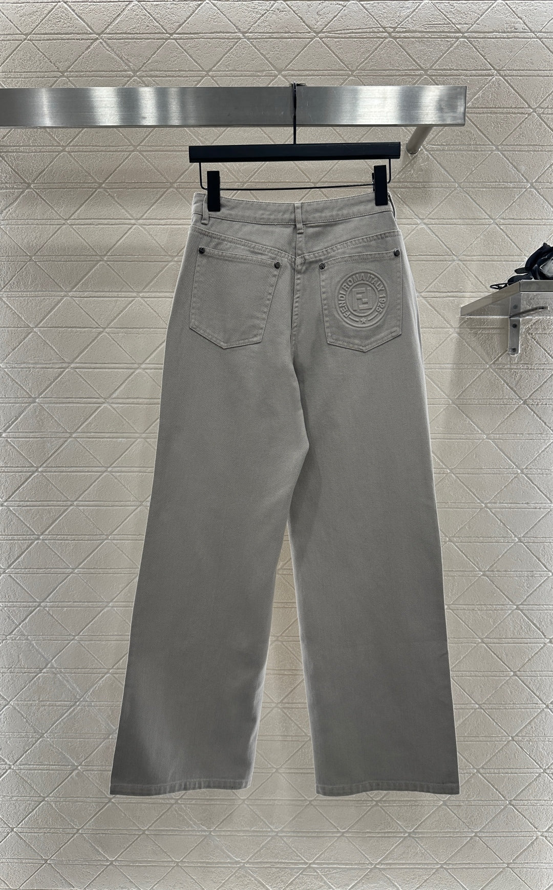25fw new denim belt jacket with trousers suit