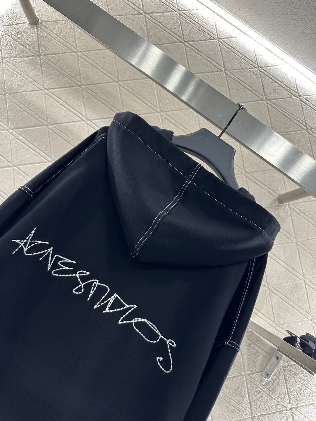 25fw new fleece hooded zippered jacket