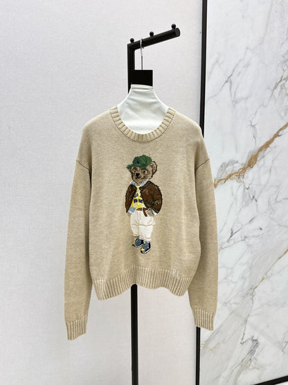 RL 25fw embroidered sweater