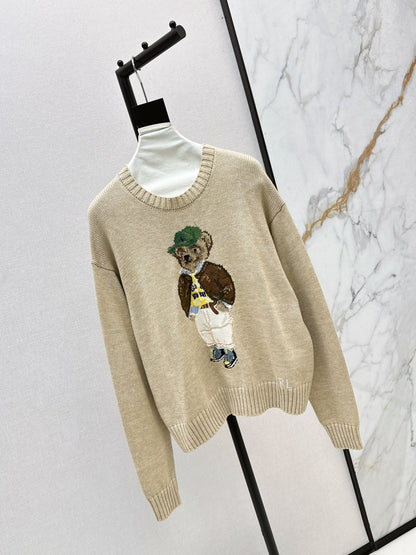 RL 25fw embroidered sweater