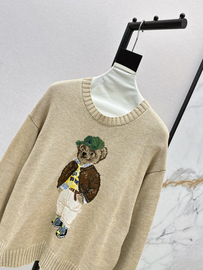 RL 25fw embroidered sweater