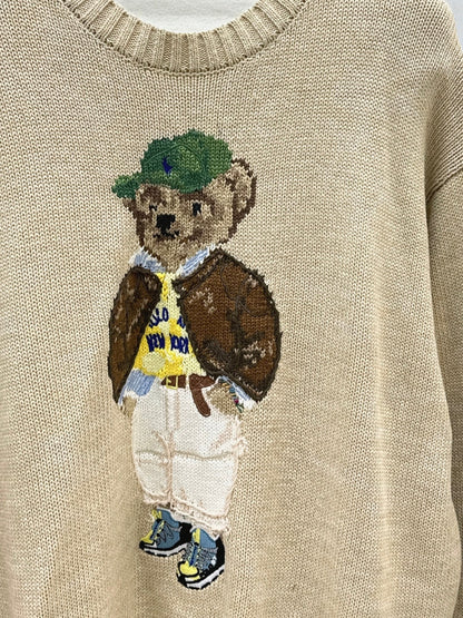 RL 25fw embroidered sweater