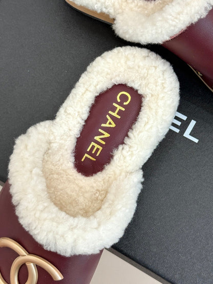 25 New Solid Wood Sole Thick-Sole Half Slippers