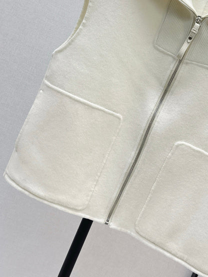 25 New wool cashmere vest jacket