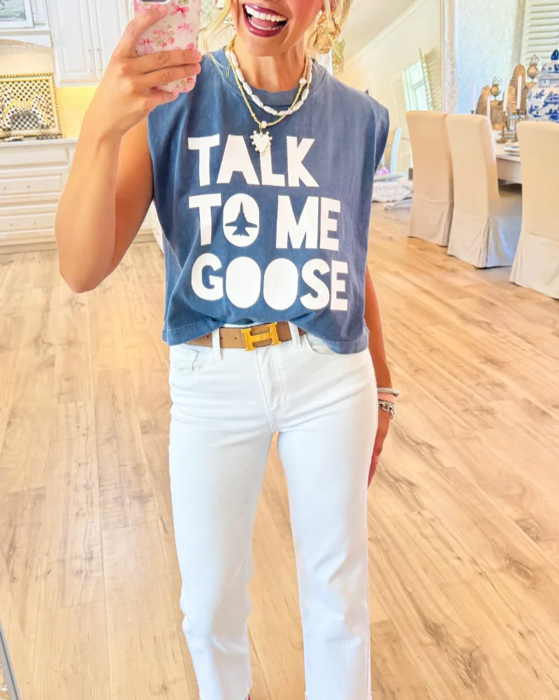 Talk to Me Goose Muscle Tee