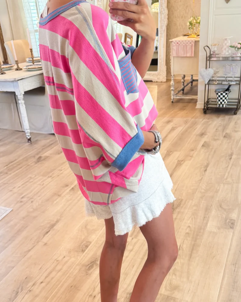 Stripe Colorblock Top