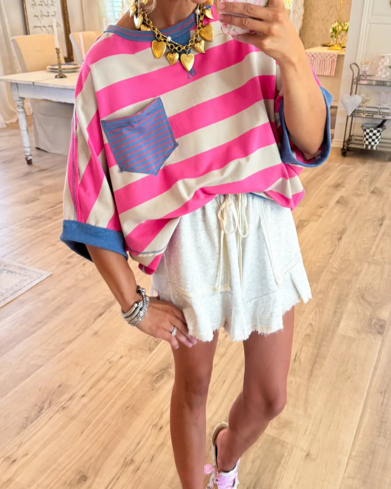 Stripe Colorblock Top