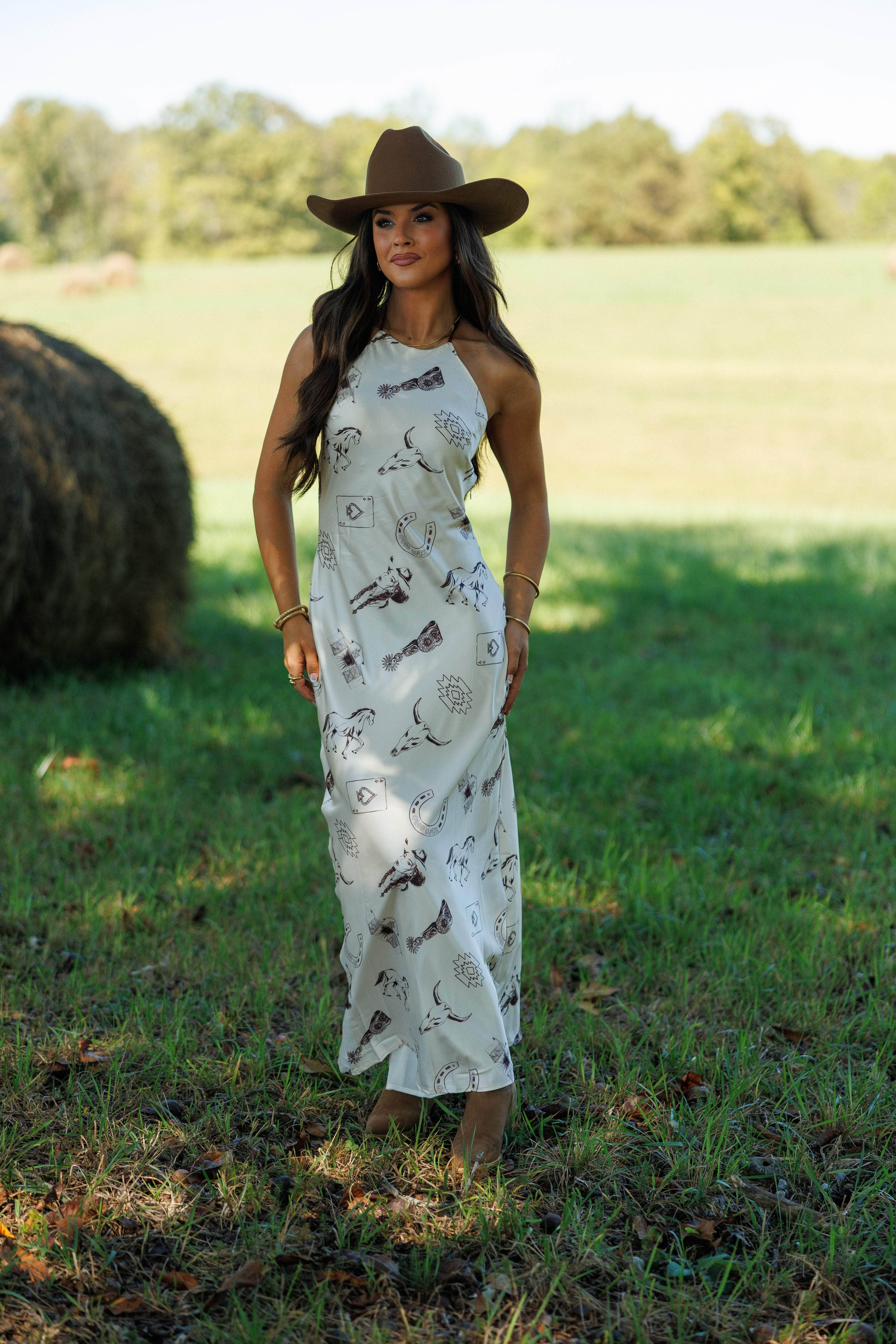 Saddle Story Maxi Dress